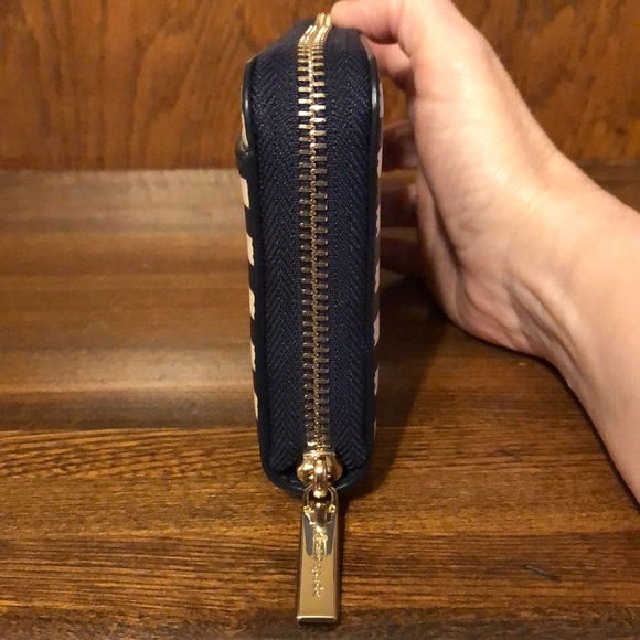 NWT-Kate Spade-SET-Bing Cherry🍒Large Striped Bifold Wallet & Cherry🍒Charm-$328 - Picture 4 of 16